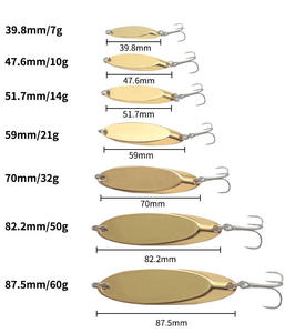 เหยื่อตกปลาโลหะรูปทรงช้อนเพชรขนาดใหญ่ 7 กรัม-60 กรัม แบบใหม่ ตัดเฉียง ประดับเลื่อม สำหรับตีไกล ตกปลาแนวตั้ง พร้อมตะขอ - Product Image 2