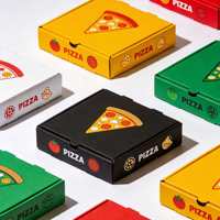 Boîte à pizza rectangulaire en carton avec tiroir coulissant, personnalisable, de qualité alimentaire, pour la vente en gros, emballage de livraison à emporter