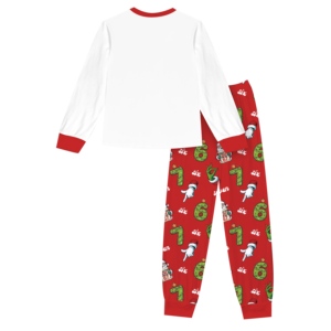 Ensemble <span class=keywords><strong>pyjama</strong></span> pour filles de Noël 2 pièces à manches longues avec pantalon Vêtements de nuit Tenues de détente mignonnes pour adolescentes - Product Image 2