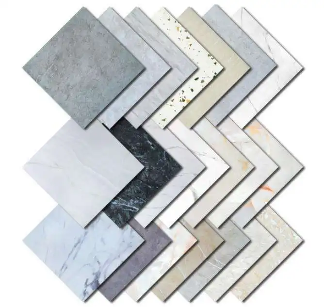 Waterproof Luxury Vinyl Floor Self Adhesive Dry Back Stone Pattern PVC Flooring Vinyl Tiles