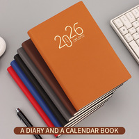 Agenda 2026 de Alta Calidad con Tapa Dura, Libreta de Notas en Inglés, Organizador, Imitación Piel, Cuaderno de Regalo, 152 Hojas, Cosido