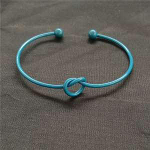 Hot Selling DIY Silver Gold Rose Gold Knot Wire <strong>Memory</strong> Twisted <strong>Bracelet</strong> with Tie - Product Image 4