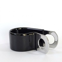 Collier de serrage pivotant à doublure en caoutchouc pour tuyau hydraulique, support de tuyau, amortisseur de vibrations, acier inoxydable 316, OEM DIN 3016