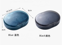 3 en 1 Nouveau Design Portable Orthodontique Dentaire Aligneur Retenue Dentier Boîte Miroir Cas Avec Silicone Pad