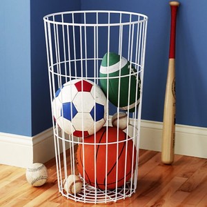 Powder Coated Durable Metal <strong>Wire</strong> Big Round <strong>Basket</strong> for Ball Storage - Product Image 2