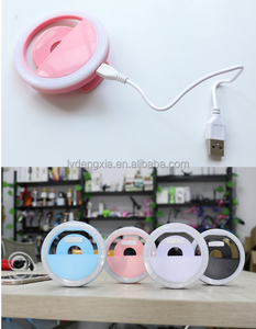 Hot bán xách tay có thể sạc lại vòng ánh sáng flash LED máy ảnh điện thoại mini LED selfie vòng ánh sáng - Product Image 2