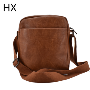 Sac à bandoulière en cuir PU pour hommes, sacoche imperméable, personnalisé, OEM, vente en gros, collection - Product Image 4