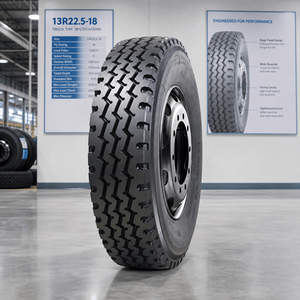 ยางรถบรรทุกทนความร้อน 13R22.5-18 แบบไม่มียางใน 18PR มาตรฐาน เชื่อถือได้ ใช้งานต่อเนื่องได้นานหลายชั่วโมง - Product Image 1