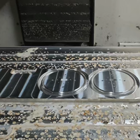 Boîtier de moteur en aluminium rond usiné sur mesure, usinage CNC OEM, fraisage, alliage d'aluminium, anodisation dure noire