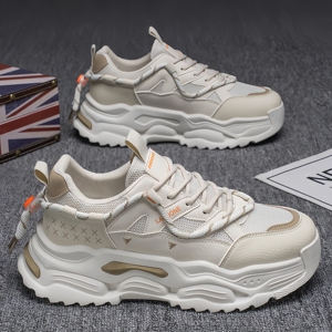 Chaussures respirantes pour hommes, tendance et polyvalentes, chaussures de sport à semelle épaisse augmentant la taille, chaussures décontractées - Product Image 3