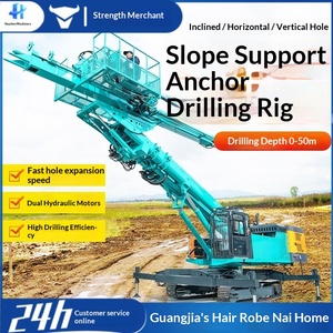 Foreuse de pente télescopique à double bras pour forage d'ancrage à grande portée et forage de roche à bras long - Product Image 1