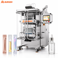 Machine de remplissage de précision multi-voies à grande vitesse pour sachets stick, avec purge au gaz azote, pour échantillons automatiques de sérum de soin premium