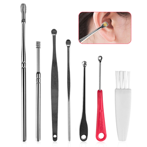 Kit <span class=keywords><strong>de</strong></span> 7 Piezas para Limpieza <span class=keywords><strong>de</strong></span> Oídos, Herramienta Espiral para Remover <span class=keywords><strong>Cera</strong></span> con Cepillo <span class=keywords><strong>de</strong></span> Limpieza - Product Image 4