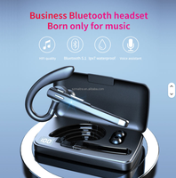 Casing Pengisi Daya 500mAh Model 525 Baru LED jl Headset Nirkabel Bisnis Single Hands-Free Earhook Earphone Mic Earbuds Trendi Murah