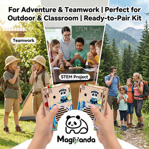 Nuevo Producto, Kit Educativo Interactivo para Niños, Walkie Talkie <span class=keywords><strong>de</strong></span> Madera, Juguetes Educativos para Niños - Product Image 5