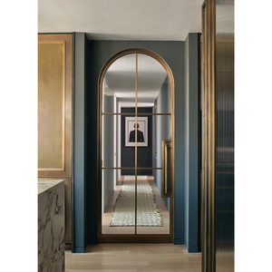 <span class=keywords><strong>Porte</strong></span> a Battente in Ottone Stile Slimline con Arco, <span class=keywords><strong>Porte</strong></span> Interne in Acciaio con Vetro e Griglie per Case - Product Image 6