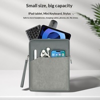 Étui pour tablette en nylon imperméable avec pochette pour ordinateur portable pour tablettes de 7,9 à 8 pouces et de 10,8 à 11 pouces