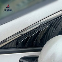 Stores de fenêtre latéraux avant en ABS, motif carbone, décoratifs, pour Kia K5 2020-2026