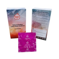Préservatif en latex naturel perforé pour hommes, épaisseur 0,05-0,07 mm, certifié CE FSC ISO13485, confort amélioré, sensible, longue durée, saveur durian