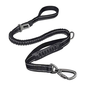 مبيع بالجملة مخصص نايلون عاكس مقبض ناعم حبل مطاطي معدن ضفدع مشبك حزام الأمان يؤدي الكلب - Product Image 5
