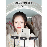 Beauté 22 pouces 55cm 3200-5500K Dimmable Ringlight Caméra Vidéo Diffusion en direct Maquillage Selfie Big LED 21 Inch Ring Light