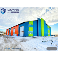 Edificio de Almacén de Acero Moderno Prefabricado y Personalizable con Estructura Metálica para Taller Industrial y Almacenamiento al Aire Libre