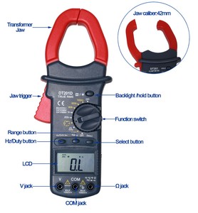 Pinza Amperimétrica Digital DT201D <span class=keywords><strong>Habo</strong></span> Factory Ture RMS AC/DC con Función de Capacitancia - Product Image 2