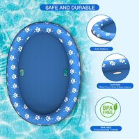 Flotteur de piscine gonflable Dragon flottant pour chien Radeau flotteur de natation pour chien portable pour l'été avec trous