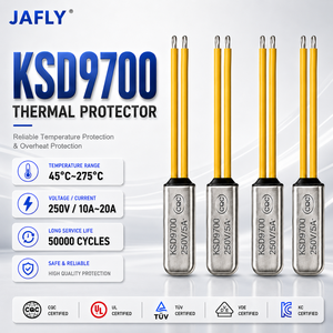 Protecteur thermique KSD9700 250V 5A 150 ℃   <span class=keywords><strong>160</strong></span> ℃   <span class=keywords><strong>Thermostat</strong></span> métallique à fermeture normale pour petits appareils électroménagers - Product Image 1