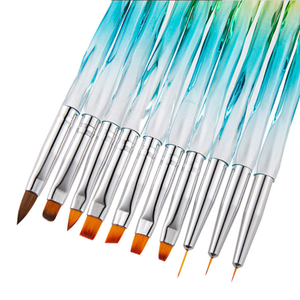 Pinceau à ongles dégradé ombré pour poudre acrylique, pinceau de peinture pour nail art professionnel - Product Image 4