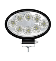 Luz LED de haz de inundación de 24W para camiones y tractores todoterreno, foco LED