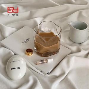 10 أونصة فريدة من نوعها شكل غير منتظم قاعدة مربعة سميكة تصميم الحليب الشاي القهوة ويسكي الشرب Ult-funtion الحلوى - Product Image 1