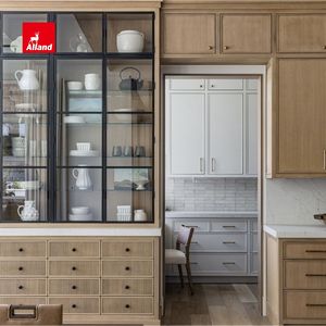 מחיר המפעל חום כתם חום לבן אלון דובדבן נצמרות ארונות מטבח עם שייקר רזה ממוסגר - Product Image 3