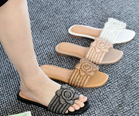 Sandales plates tendance pour femme, haute qualité, vente chaude au kilo, style philippin, lot de chaussures d'occasion mixtes pour l'été