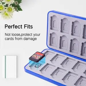 Custom Design Mini Premium Game Cartridge Geheugenkaart 24 Slot Magnetische Bescherming Box Houder Geval Voor Nintendo Switch Oled Lite