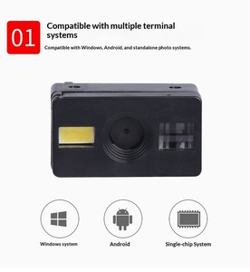 Mini-scanner 2D fixe USB CMOS pour codes QR et codes-barres, compatible multi-OS, 200 scannages/secondes, en stock (OEM/ODM) - Product Image 3