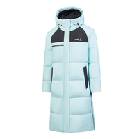Veste coupe-vent épaisse matelassée d'hiver réversible pour femmes manteau régulier chapeau détachable à capuche imperméable coupe-vent Parka Logo