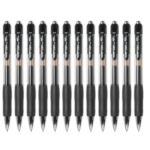 عالية الجودة مدرسة القرطاسية سريعة حبر جاف أسود 0.7 مللي متر رولربال الترويجية قابل للسحب هلام القلم