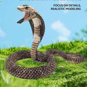 Animale <span class=keywords><strong>Cobra</strong></span> serpente giocattolo di simulazione di plastica per festa difficile statuetta serpenti giocattolo realistico - Product Image 3