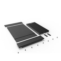 Boîtier en aluminium anodisé d'usinage CNC Boîtiers d'instruments électroniques Boîtier PCB