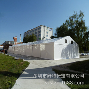 Tentes de stockage Schutz, structure en alliage d'aluminium, bâche en PVC, entrepôt industriel, logistique extérieure, assemblage modulaire rapide - Product Image 1