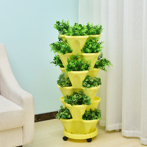 Color Modern Cheap Artificial Planter Decoration Plastic Flower Pot