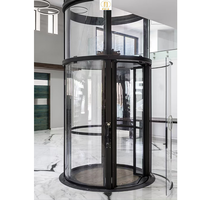 Design de luxe Ascenseur rond doré Ascenseur de maison Ascenseur rond Ascenseurs de maison 3 étages