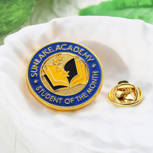 Pins <span class=keywords><strong>de</strong></span> Solapa Esmaltados Personalizados, Logotipo 3D <span class=keywords><strong>de</strong></span> Libros y Estrellas, Chapados en Oro y Plata, <span class=keywords><strong>de</strong></span> Aleación <span class=keywords><strong>de</strong></span> Zinc, para Estudiantes <span class=keywords><strong>de</strong></span> <span class=keywords><strong>Academia</strong></span>, Regalo <span class=keywords><strong>de</strong></span> Reconocimiento Escolar - Product Image 3