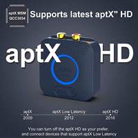 Receptor de Audio Bluetooth 5.1 1Mii B06HD, Salida AUX de 3.5 mm y RCA, Adaptador Bluetooth, Receptor Estéreo para Altavoces, Amplificador, Auriculares