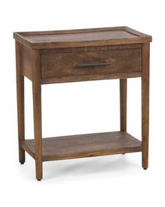 Mesita de Noche de Madera Resistente con Cajón de Almacenamiento, Mueble Auxiliar para Dormitorio, Sala de Estar y Hogar - Product Image 1