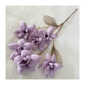 ดอกไม้ประดิษฐ์สีม่วง Queyiyi ขนาด 30 ซม.-100 ซม. ทำจากพลาสติกและผ้าไหม สำหรับตกแต่งเพดานงานแต่งงาน - Product Image 5