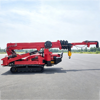 Grue araignée mobile de levage de haute qualité de 5 tonnes avec ventouse pour verre, nacelle et flèche de levage
