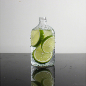 Flacon de poche en verre bouteille en verre avec bouchon en aluminium 200ml bouteille boisson pour bière lait boisson parfum tequila brandy bouteille de jus - Product Image 1