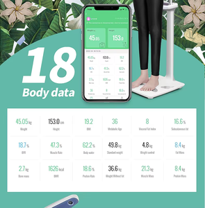 Crianças adultas Escala de gordura corporal Peso e altura Medidor Digital Altura Peso Escala com Bluetooth - Product Image 5